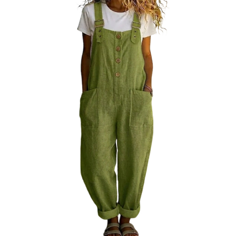 Lässige Damen-Latzhose mit verstellbaren Trägern und praktischen Taschen - J&B - 11 - Jasminaboutique.com
