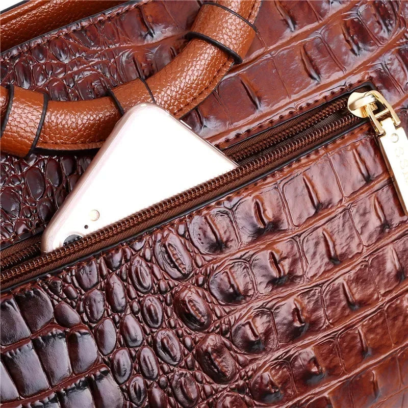 Handtasche Damen mit rundem Griff und eleganten Details - J&B - 11 - Jasminaboutique.com