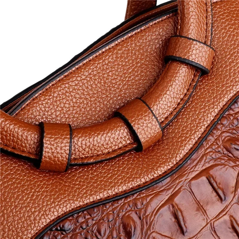 Handtasche Damen mit rundem Griff und eleganten Details - J&B - 12 - Jasminaboutique.com