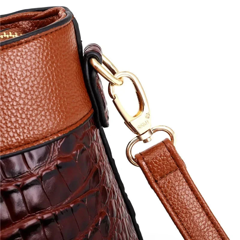 Handtasche Damen mit rundem Griff und eleganten Details - J&B - 15 - Jasminaboutique.com