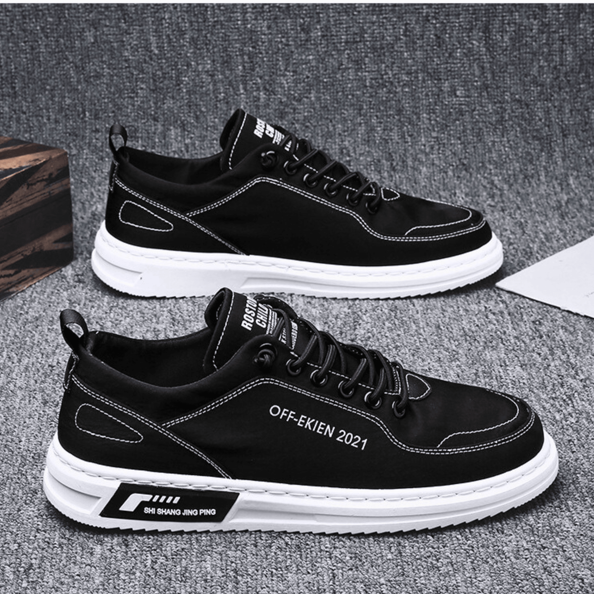 Sneaker Herren mit lässigem Schnitt und bequemer Passform - J&B - 9 - Jasminaboutique.com