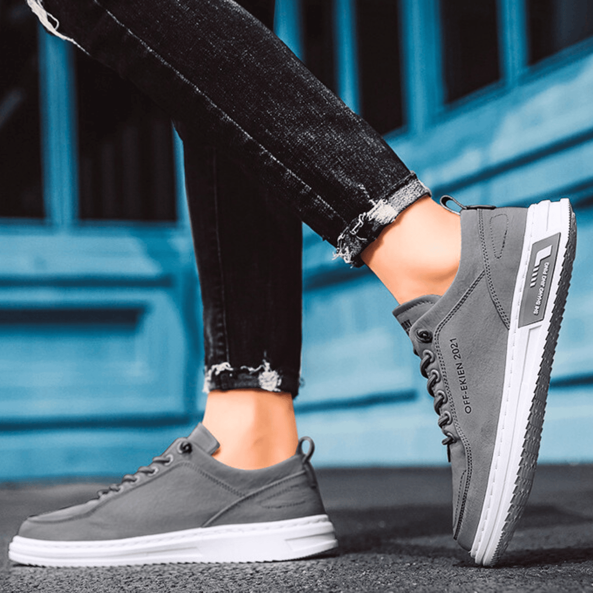 Sneaker Herren mit lässigem Schnitt und bequemer Passform - J&B - 15 - Jasminaboutique.com