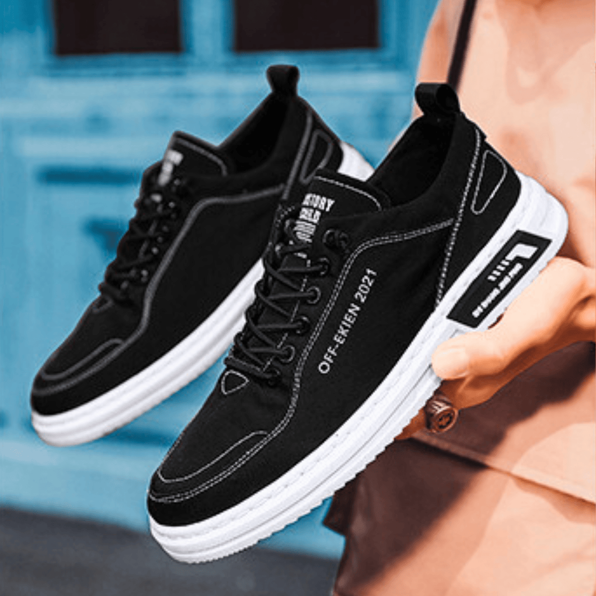 Sneaker Herren mit lässigem Schnitt und bequemer Passform - J&B - 16 - Jasminaboutique.com