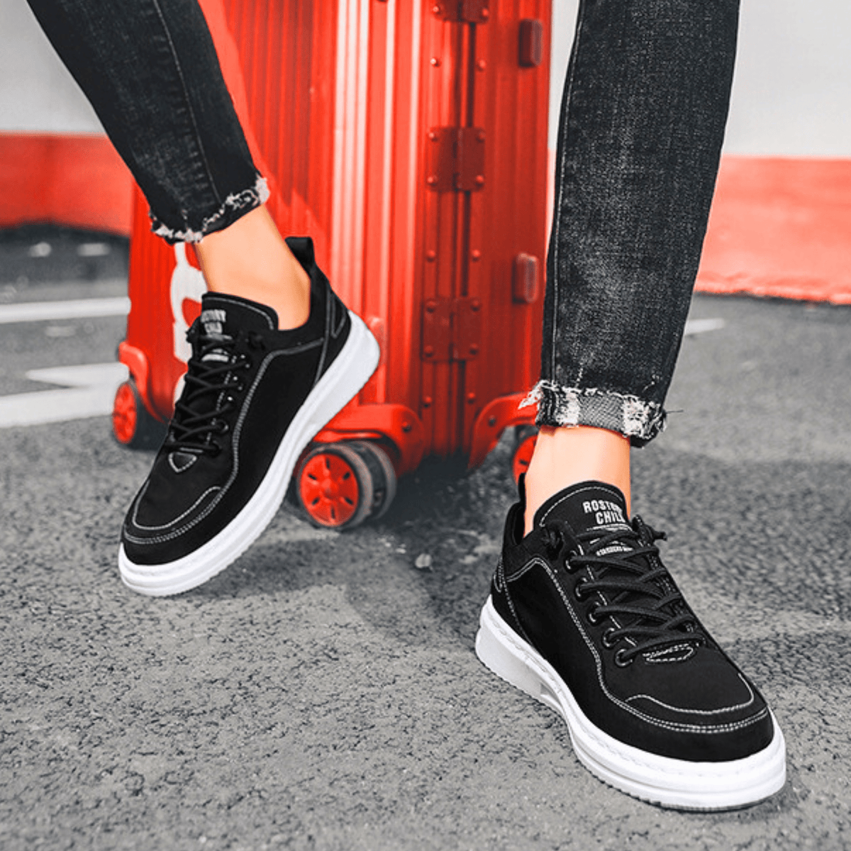 Sneaker Herren mit lässigem Schnitt und bequemer Passform - J&B - 19 - Jasminaboutique.com