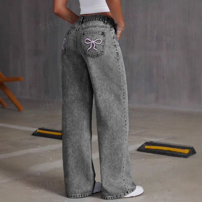 Jeans Damen mit hohem Bund und entspannter Passform - J&B - 10 - Jasminaboutique.com
