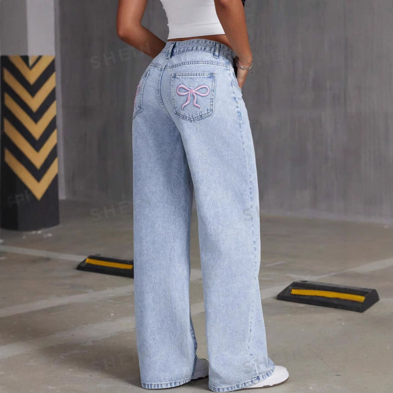 Jeans Damen mit hohem Bund und entspannter Passform - J&B - 11 - Jasminaboutique.com