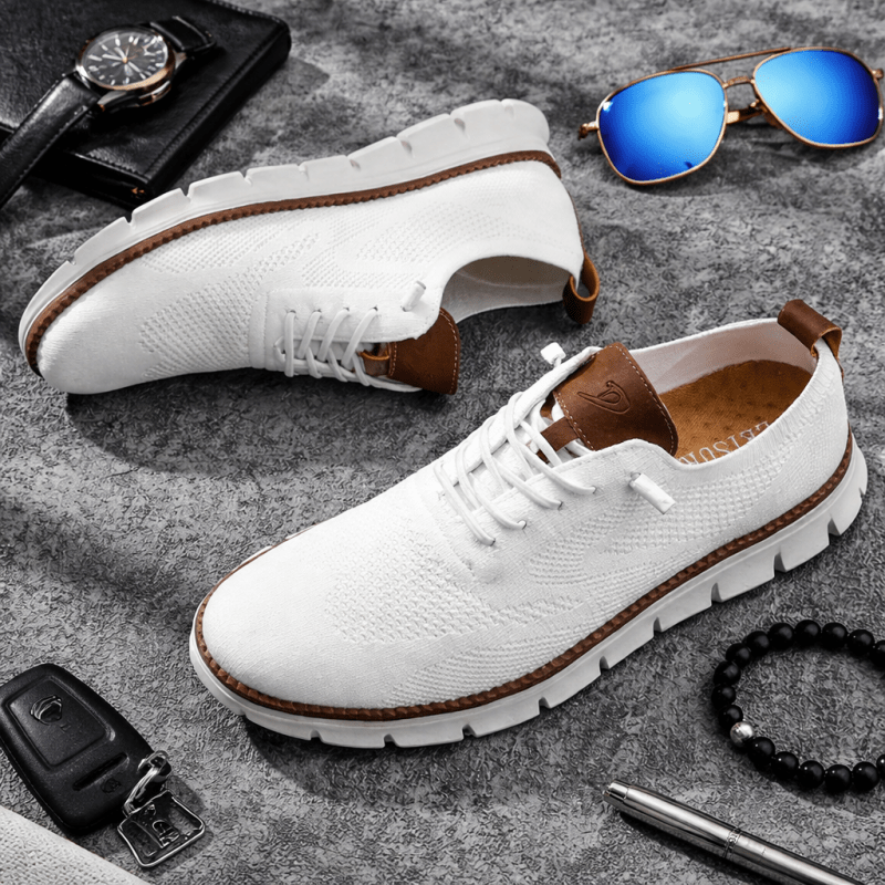 Sneakers Herren mit niedrigem Schnitt und sportlichem Design - J&B - 1 - Jasminaboutique.com