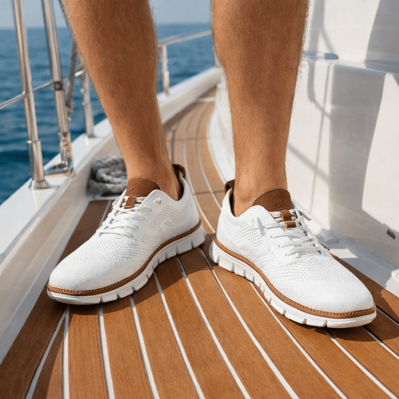 Sneakers Herren mit niedrigem Schnitt und sportlichem Design - J&B - 2 - Jasminaboutique.com