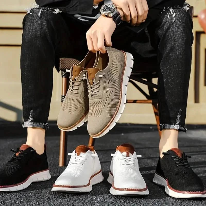 Sneakers Herren mit niedrigem Schnitt und sportlichem Design - J&B - 17 - Jasminaboutique.com