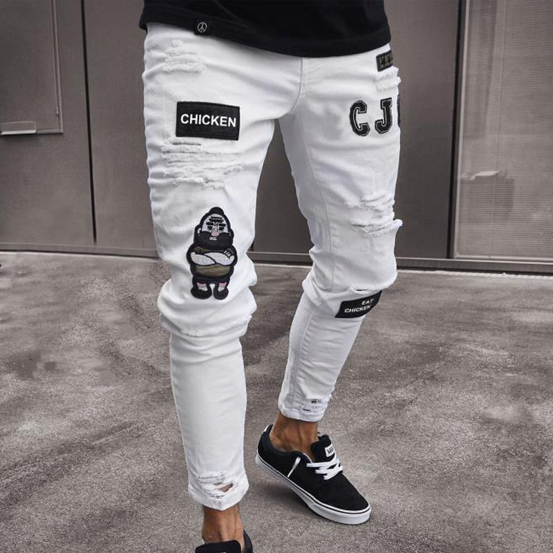 Herren Jeans mit Ripped-Design und Slim Fit - J&B - 10 - Jasminaboutique.com