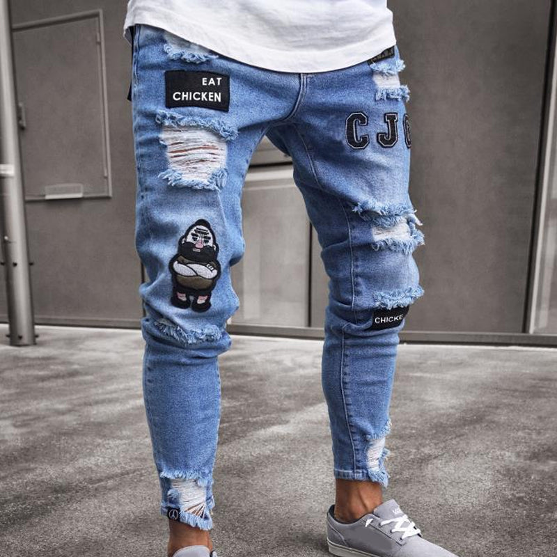 Herren Jeans mit Ripped-Design und Slim Fit - J&B - 11 - Jasminaboutique.com