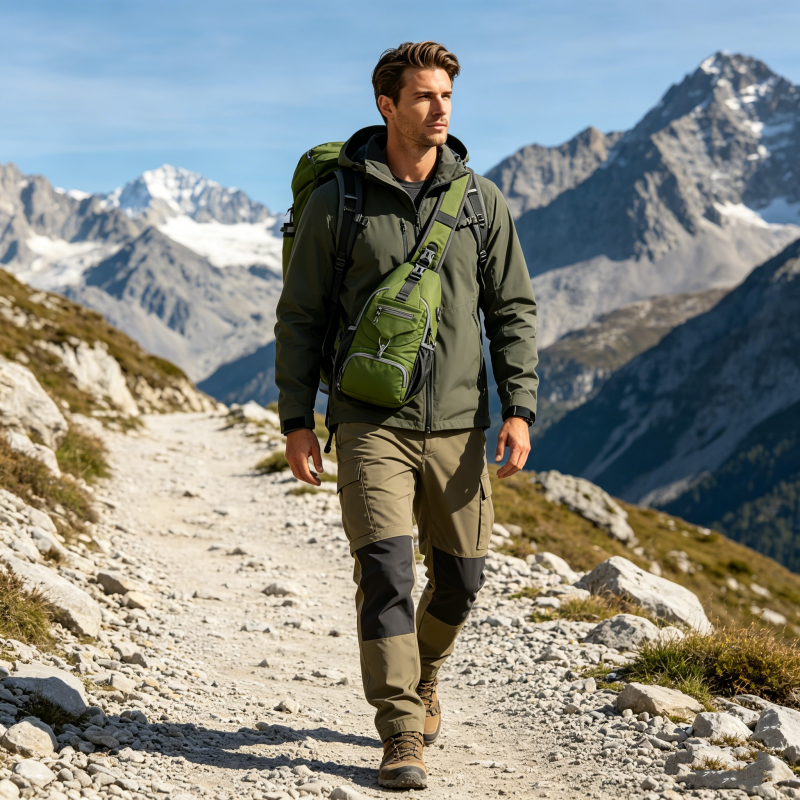 Outdoor Sling Bag Herren – Praktische Fächer, Ergonomisches Design - J&B - 9 - Jasminaboutique.com