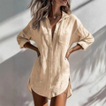 Damen Hemd mit lockerer Passform und Knopfleiste – Vielseitig und bequem - J&B - 8 - Jasminaboutique.com