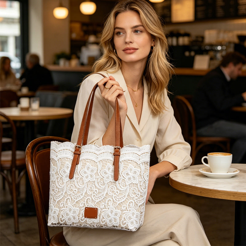 Schultertasche Damen – Elegante Vintage-Tasche mit raffiniertem Design - J&B - 1 - Jasminaboutique.com