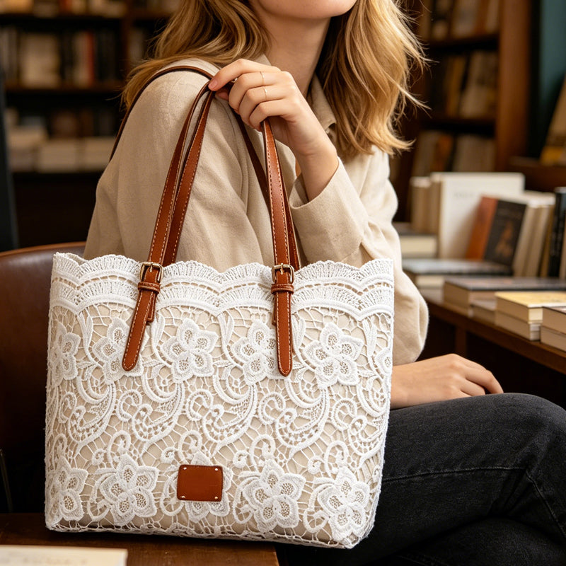 Schultertasche Damen – Elegante Vintage-Tasche mit raffiniertem Design - J&B - 4 - Jasminaboutique.com