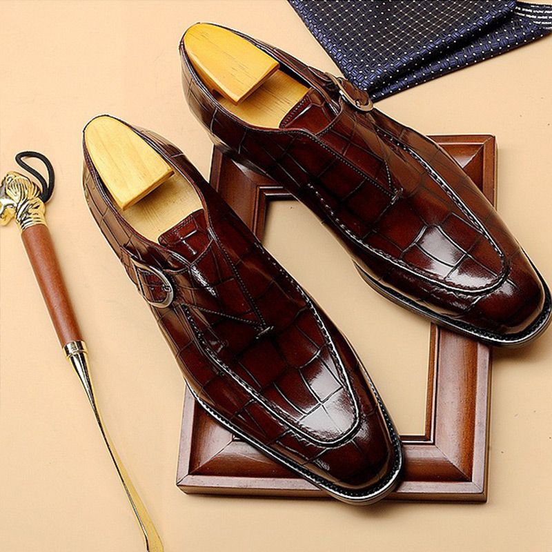 Elegante Herrenschuhe mit quadratischer Zehenpartie und schmalem Schnitt - J&B - 5 - Jasminaboutique.com