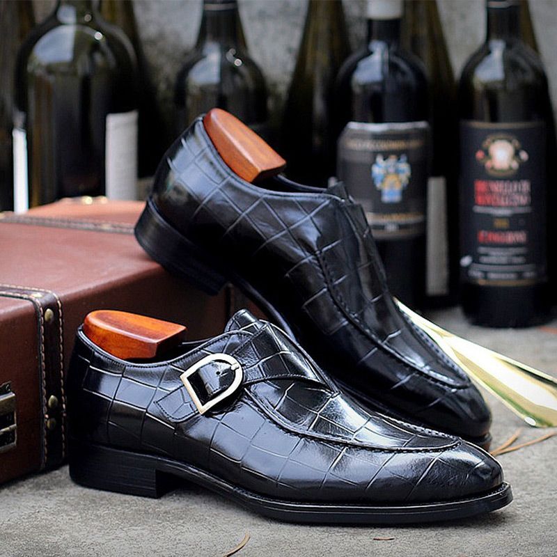 Elegante Herrenschuhe mit quadratischer Zehenpartie und schmalem Schnitt - J&B - 8 - Jasminaboutique.com