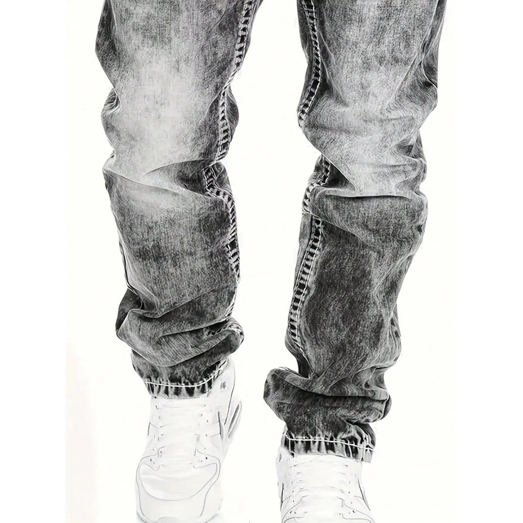 Jeans Herren mit geradem Bein und lässigem Schnitt - J&B - 5 - Jasminaboutique.com