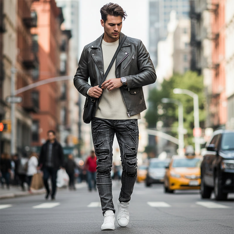 Herren Slim-Fit Destroyed Jeans mit modernem Schnitt - J&B - 4 - Jasminaboutique.com