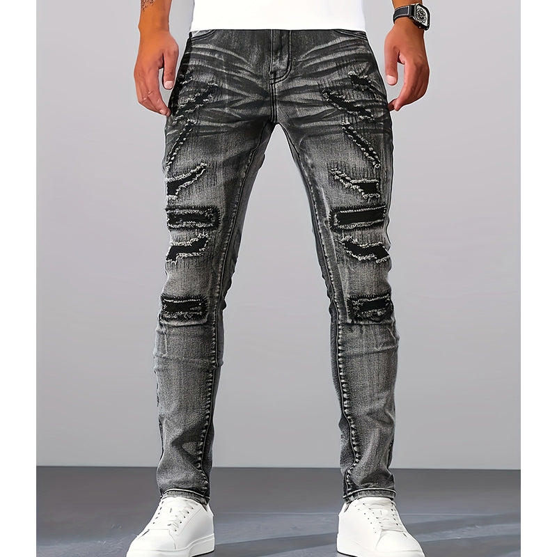Herren Slim-Fit Destroyed Jeans mit modernem Schnitt - J&B - 9 - Jasminaboutique.com