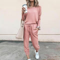 Zwei-Teiliges Outfit Damen mit lässigem Schnitt und elastischem Bund - J&B - 2 - Jasminaboutique.com