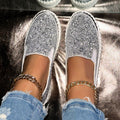 Damen Slip-On Schuhe mit Glitzer-Detail - J&B - 9 - Jasminaboutique.com