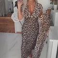 Maxikleid Damen mit tiefem V-Ausschnitt und fließendem Schnitt - J&B - 1 - Jasminaboutique.com