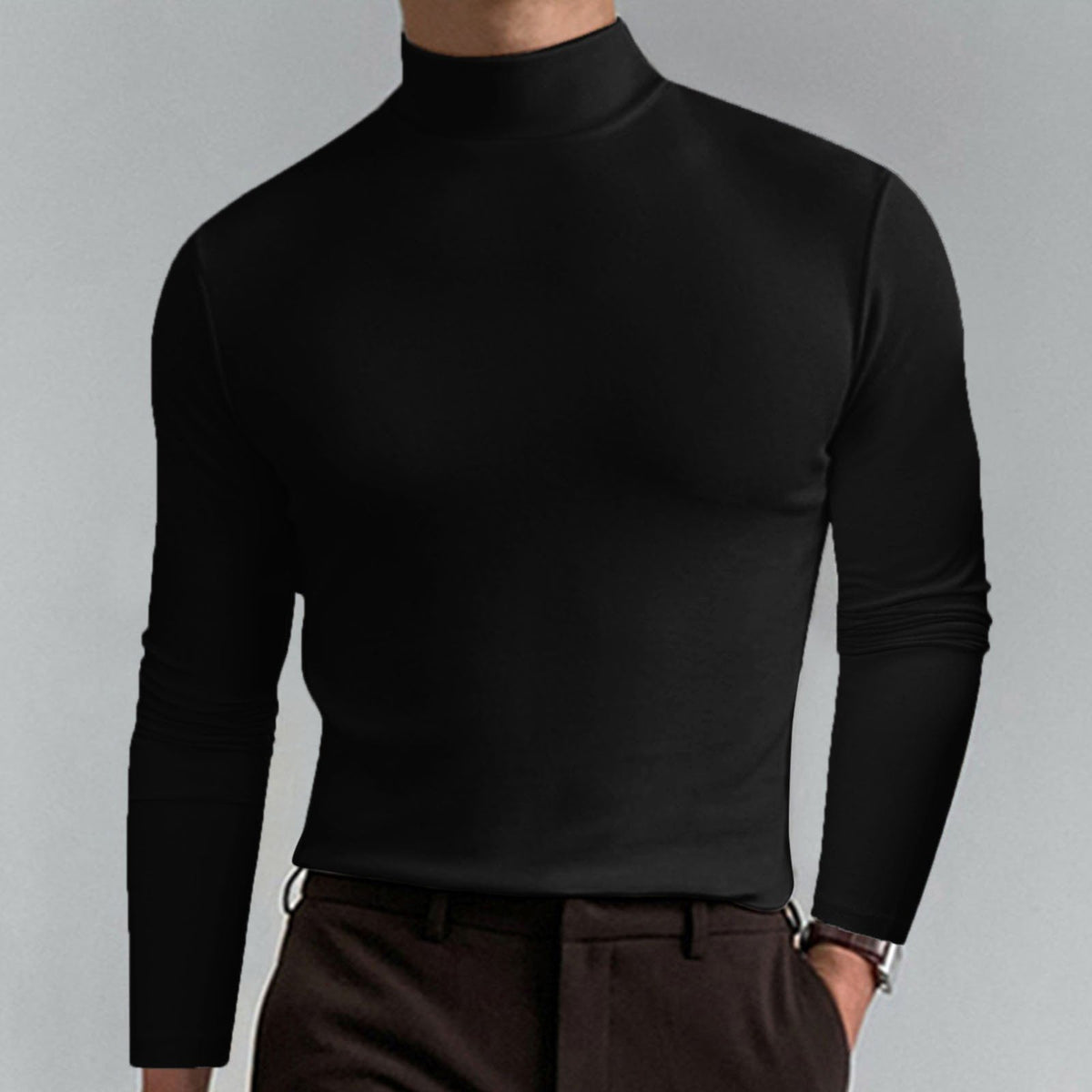 Pullover Herren mit Stehkragen - Slim Fit und moderner Schnitt - J&B - 3 - Jasminaboutique.com