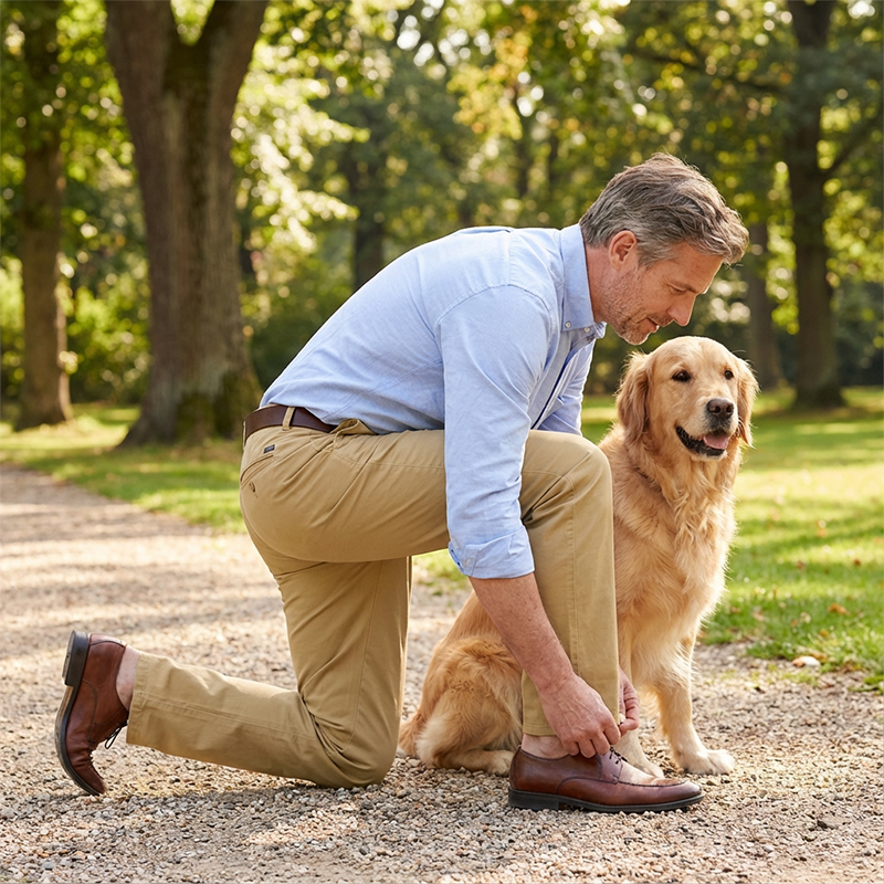 Herren Chinos mit schmaler Passform und klassischem Schnitt - J&B - 4 - Jasminaboutique.com
