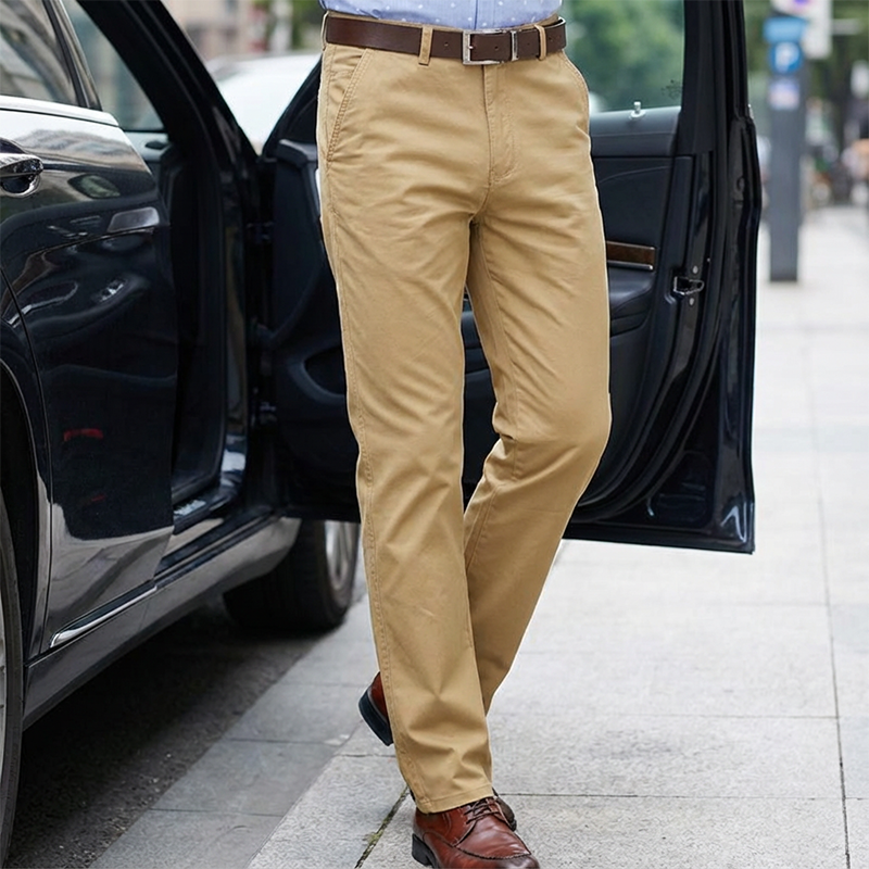 Herren Chinos mit schmaler Passform und klassischem Schnitt - J&B - 5 - Jasminaboutique.com