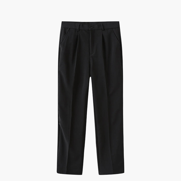 Herren Anzughose mit geradem Schnitt und Falten - J&B - 2 - Jasminaboutique.com