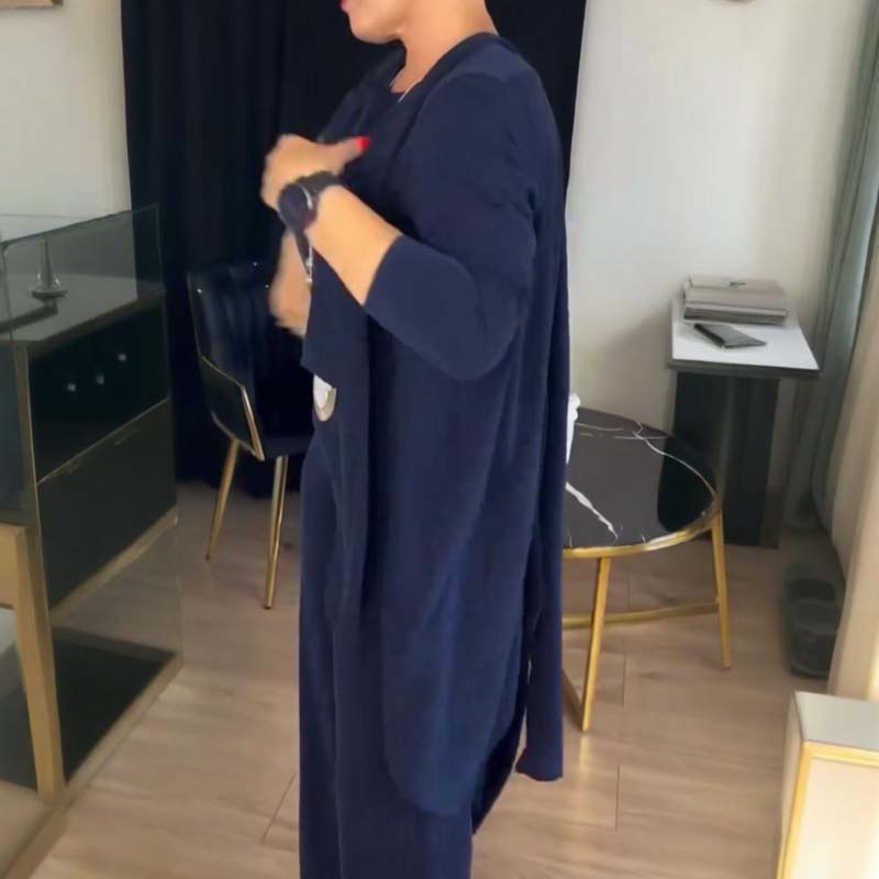 Damen Outfit mit Cardigan und weitem Hosen - J&B - 8 - Jasminaboutique.com