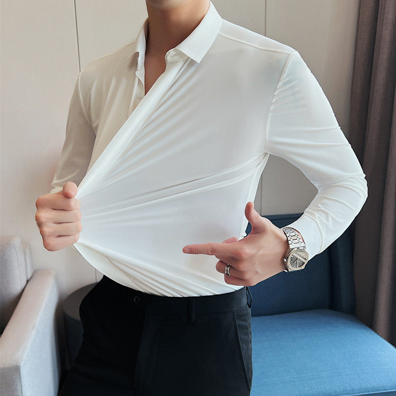Herren Button-Down-Hemd mit schmalem Schnitt und pflegeleichtem Design - J&B - 3 - Jasminaboutique.com