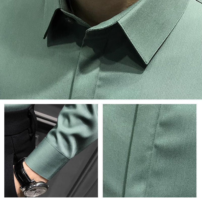 Herren Button-Down-Hemd mit schmalem Schnitt und pflegeleichtem Design - J&B - 4 - Jasminaboutique.com