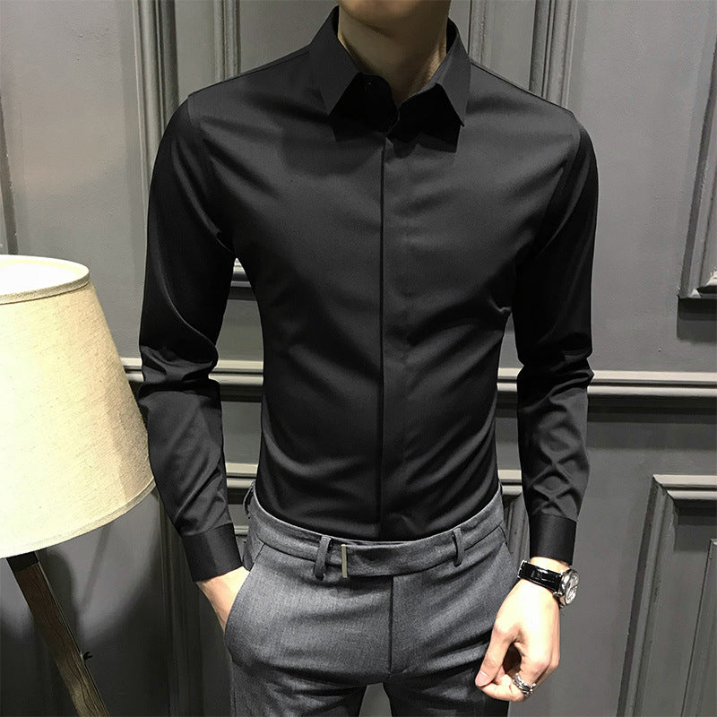 Herren Button-Down-Hemd mit schmalem Schnitt und pflegeleichtem Design - J&B - 6 - Jasminaboutique.com