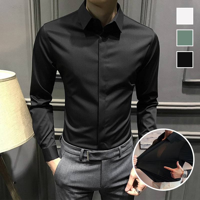 Herren Button-Down-Hemd mit schmalem Schnitt und pflegeleichtem Design - J&B - 7 - Jasminaboutique.com