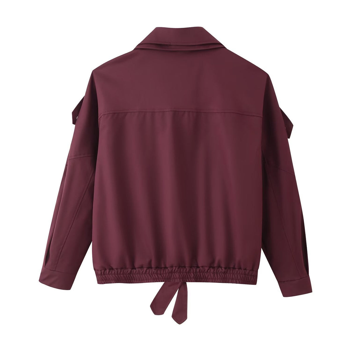 Damen Bomberjacke im Oversize-Schnitt mit asymmetrischem Reißverschluss - J&B - 3 - Jasminaboutique.com