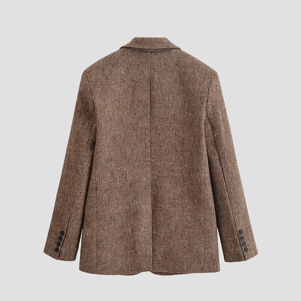 Damen Blazer mit klassischem Revers und Pattentaschen - J&B - 4 - Jasminaboutique.com