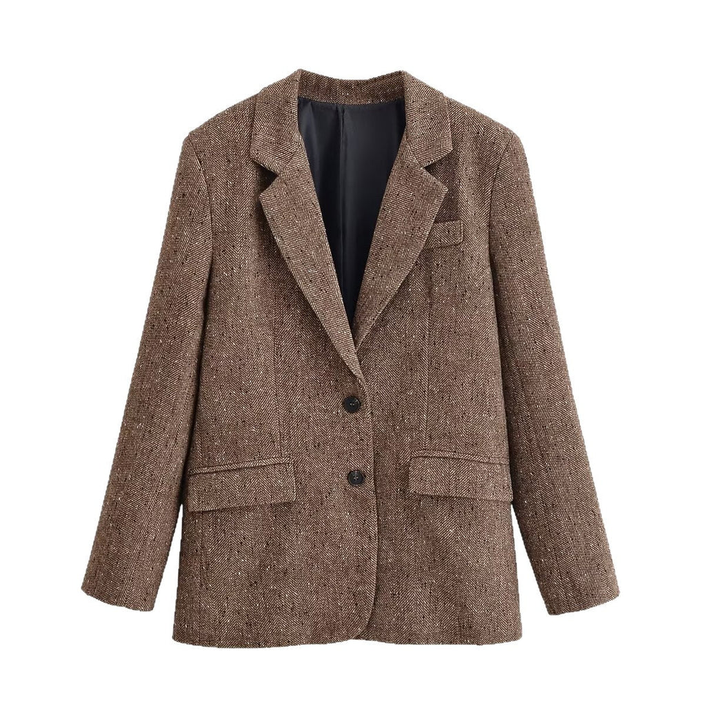 Damen Blazer mit klassischem Revers und Pattentaschen - J&B - 5 - Jasminaboutique.com