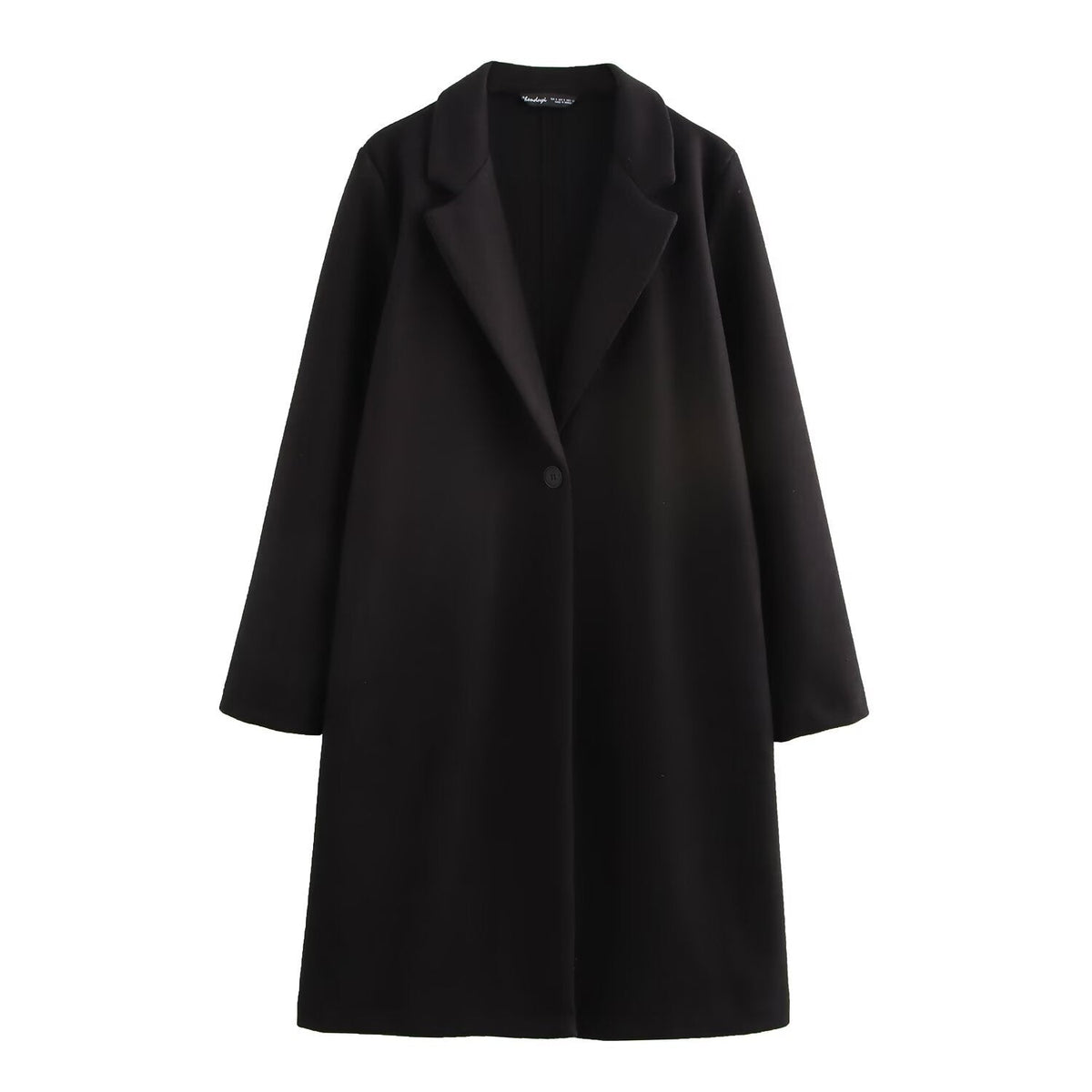 Damen Longline-Mantel mit Reverskragen und Ein-Knopf-Verschluss - J&B - 7 - Jasminaboutique.com