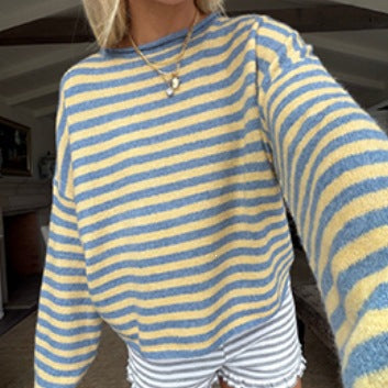 Damen Oversize Pullover mit breitem Schnitt und lässigem Look - J&B - 6 - Jasminaboutique.com