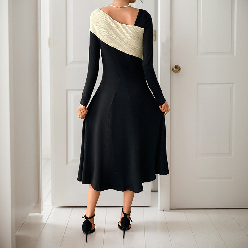 Damen Midikleid mit asymmetrischem One-Shoulder-Design und figurbetontem Schnitt - J&B - 4 - Jasminaboutique.com