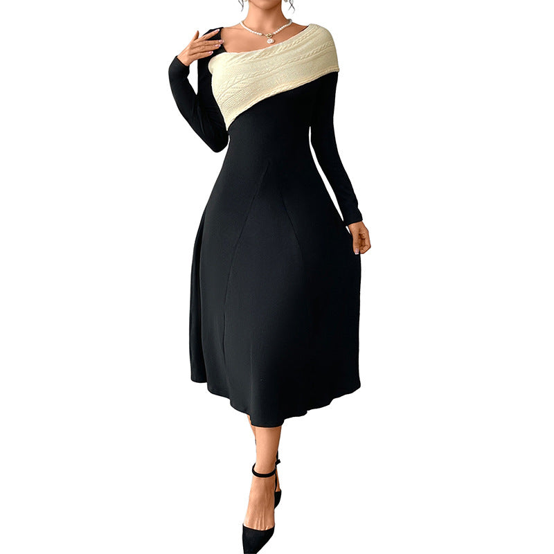 Damen Midikleid mit asymmetrischem One-Shoulder-Design und figurbetontem Schnitt - J&B - 5 - Jasminaboutique.com