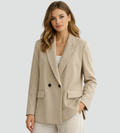 Damen Blazer - Eleganter Schnitt mit doppelter Knopfleiste - J&B - 2 - Jasminaboutique.com