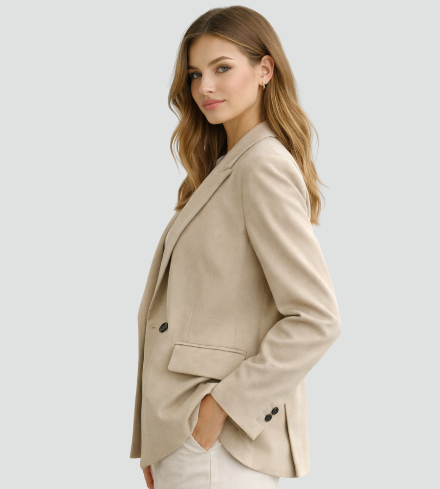 Damen Blazer - Eleganter Schnitt mit doppelter Knopfleiste - J&B - 3 - Jasminaboutique.com