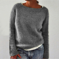 Pullover Damen - Lockere Passform mit weitem Ausschnitt - J&B - 1 - Jasminaboutique.com