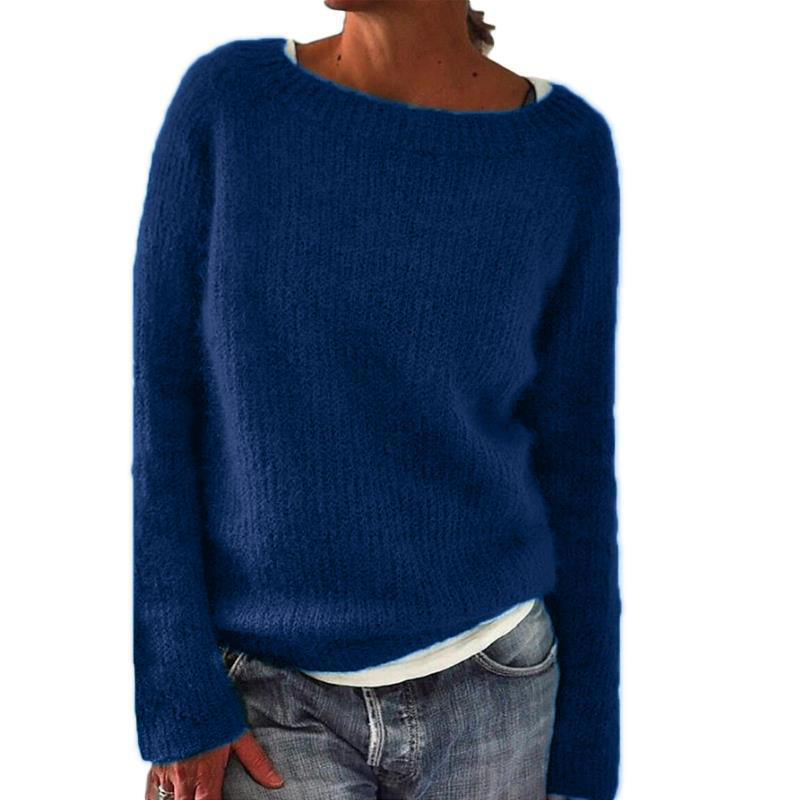 Pullover Damen - Lockere Passform mit weitem Ausschnitt - J&B - 3 - Jasminaboutique.com