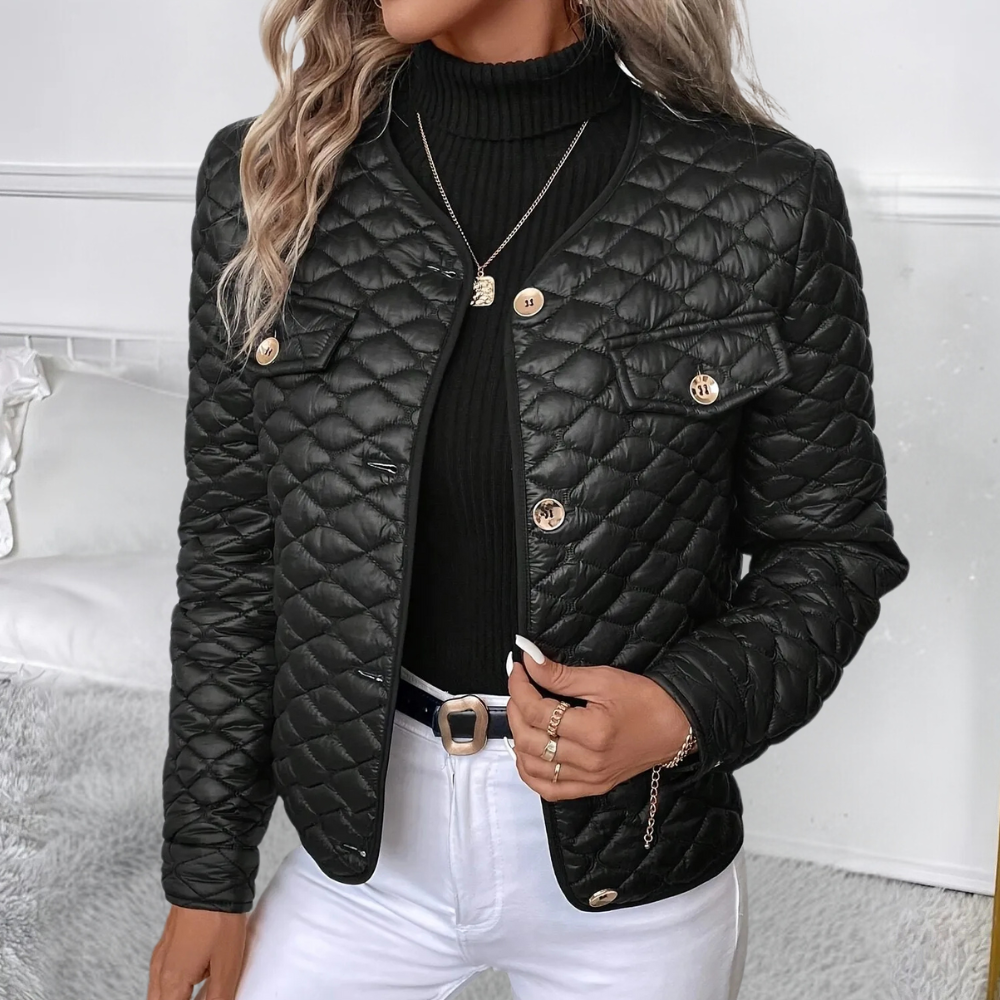 Damen Jacke - Eleganter Schnitt mit dekorativen Details - J&B - 1 - Jasminaboutique.com