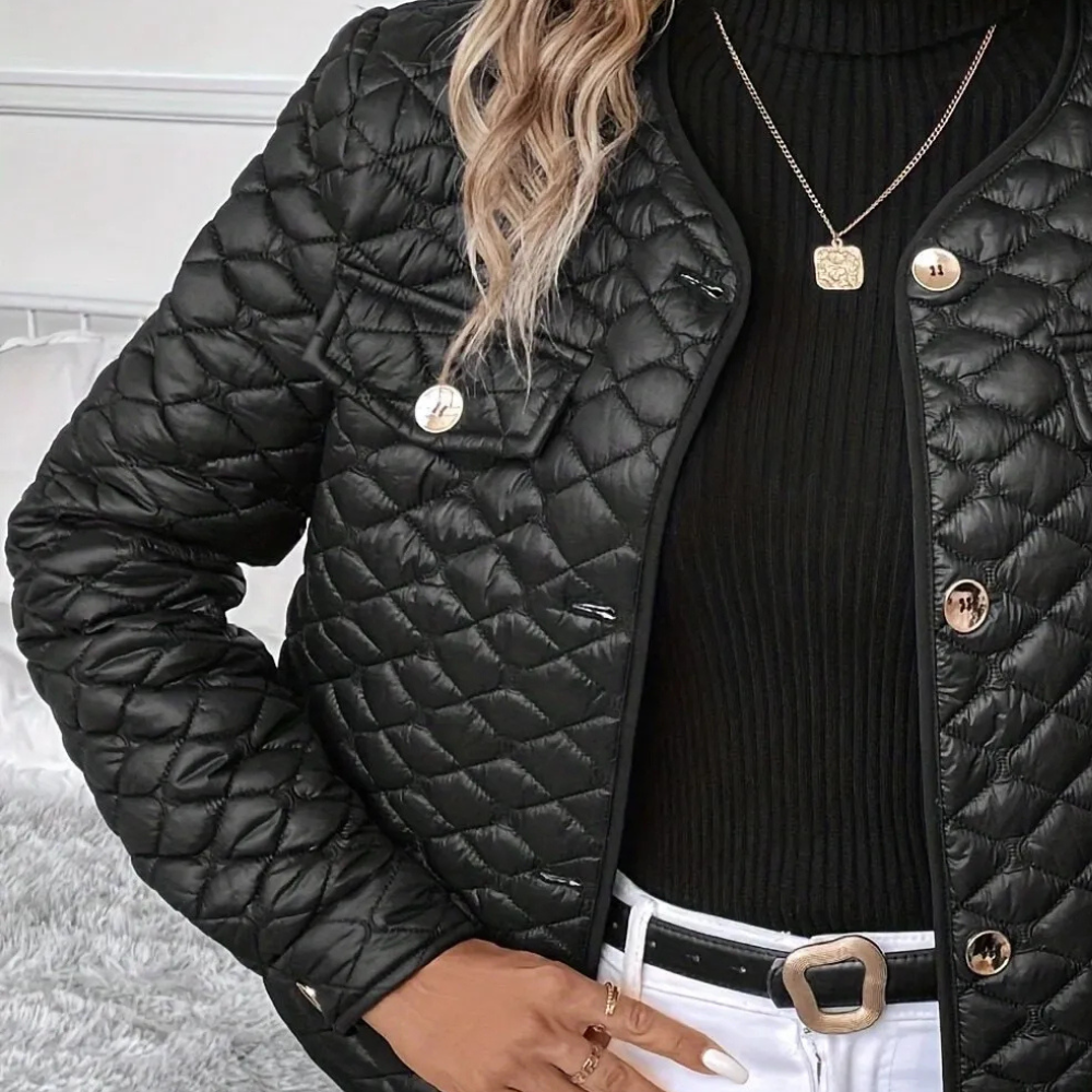 Damen Jacke - Eleganter Schnitt mit dekorativen Details - J&B - 3 - Jasminaboutique.com
