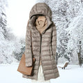 Winterjacke Damen mittellang mit Kapuze und taillierter Passform - J&B - 1 - Jasminaboutique.com